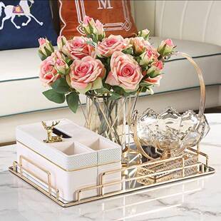 织用桌编面肤感套轻装茶几收纳盒纸巾盒餐巾抽纸盒HTR家奢多功能