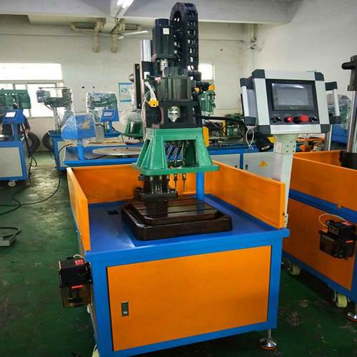 供应伺服钻孔攻牙机带丝杆横移采用滚珠丝杆配滑轨触摸屏系统数控