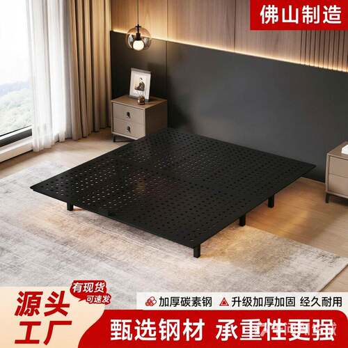 悬浮床铁艺双人床家用加厚加固小户型无床头床架榻榻米碳素钢架床