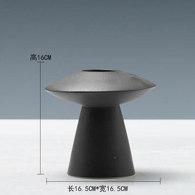 MPY新中式简约小花瓶玄关厅博古黑架酒店样板房色间茶客室装饰品