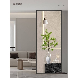奢艺术玻璃屏风隔断客厅入户门玄关浴室卫生间干区半墙卧室麦太保