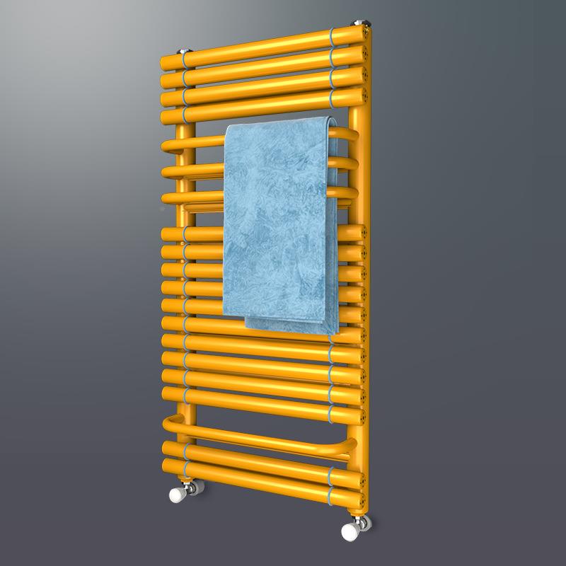 小篓暖NUN气片卫生间背置物架家用铜铝复合钢制毛集供中暖巾架