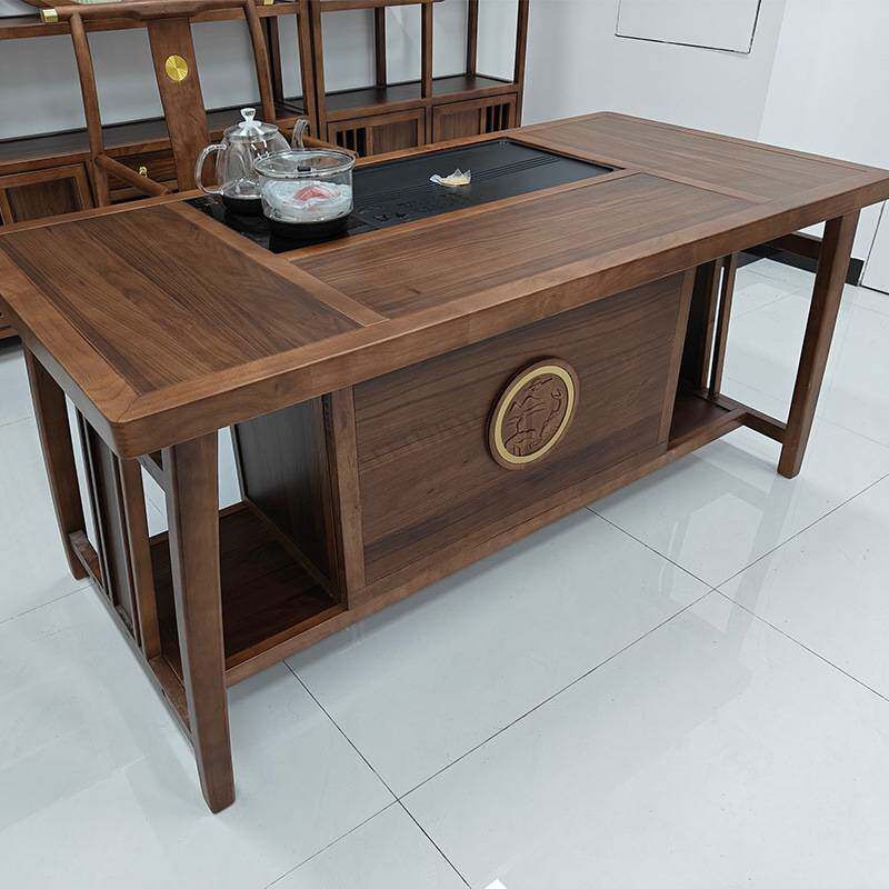 工厂直销茶桌椅组合橡木新中式茶台办公室茶几茶具一体禅意泡茶台