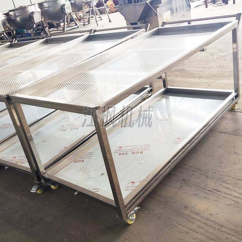 熟食卤肉分台拣304不晾锈钢肉车NII漏网漏水漏盘篮子卤菜车沥水