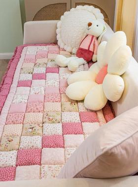 00830垫韩式棉手全工拼接全棉发四季通用防滑加厚客厅馒头垫子沙