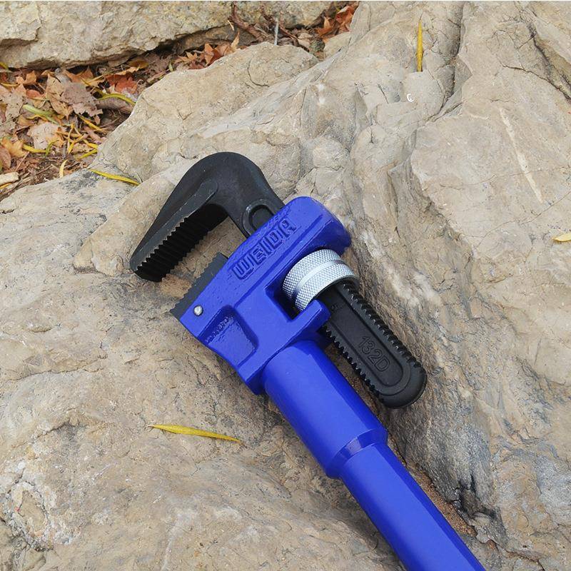 工业级管修重型加力管钳油田伸DLW缩扳手伸缩式子钳管道维工具