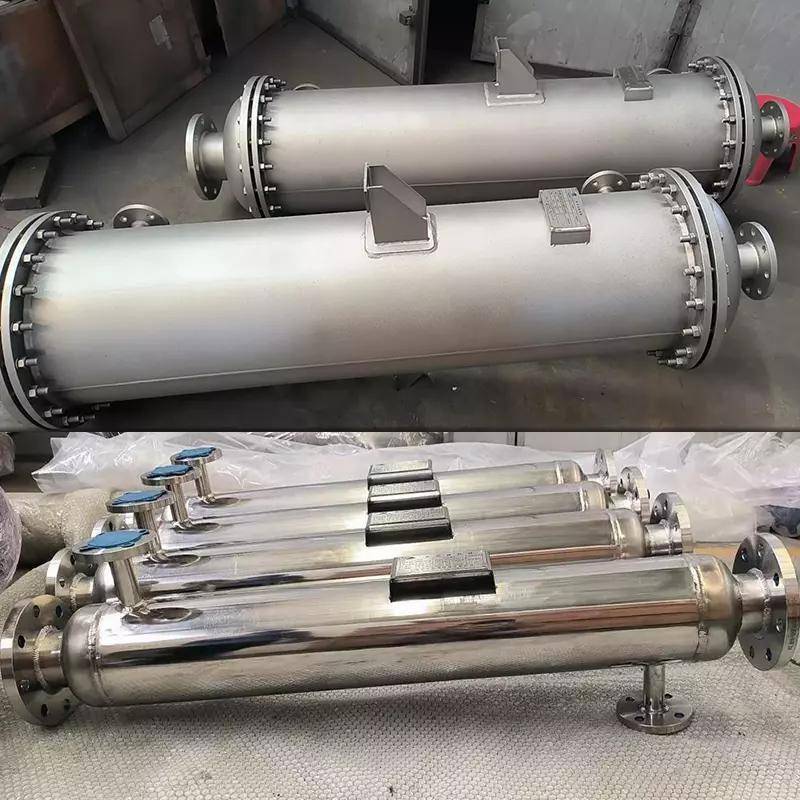 产不锈钢螺旋缠绕冷凝硫氰酸红霉素热氢气生管式换热20230828器交