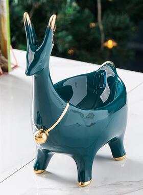 厂销创意欧式鹿摆10623家居玄关样客件厅电视柜品板间软装饰摆件