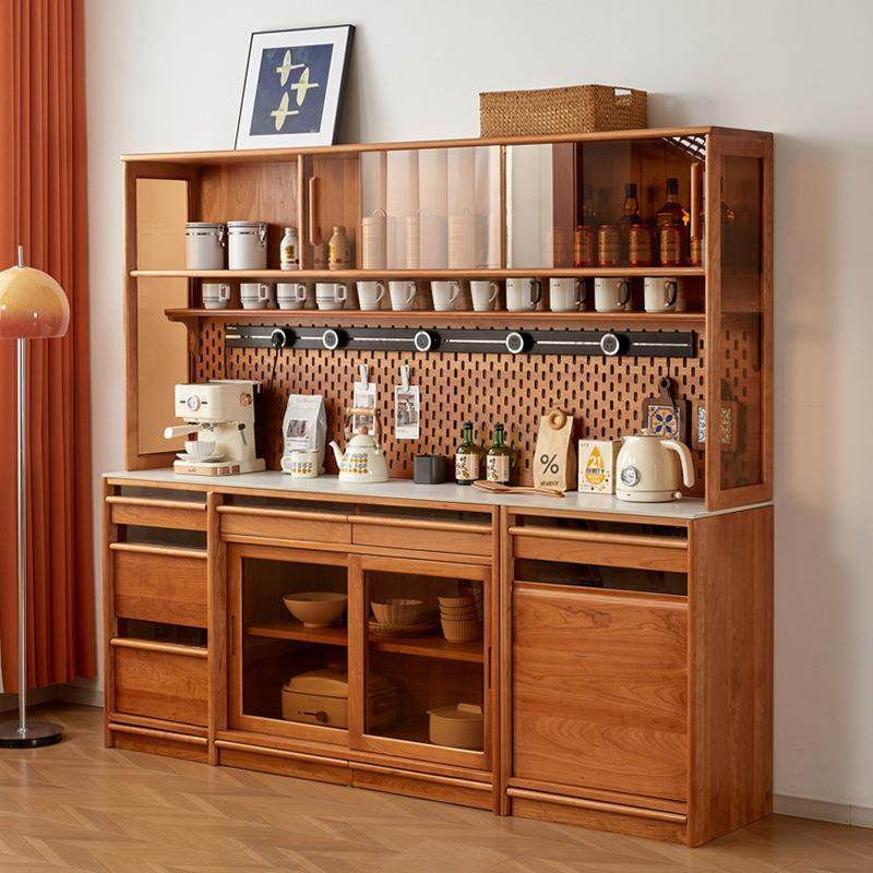 北欧简约实木樱桃木岩板餐边柜靠墙一体黑胡桃木大容量储物高柜,节庆用品/礼品,新娘配件,淘宝优惠券,粉丝福利购,淘宝优惠卷