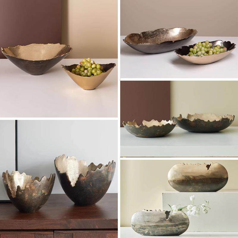 现代轻奢椭圆形碎边装饰品托盘样板房餐厅创意家居餐桌水果盘摆件,节庆用品/礼品,新娘配件,淘宝优惠券,粉丝福利购,淘宝优惠卷