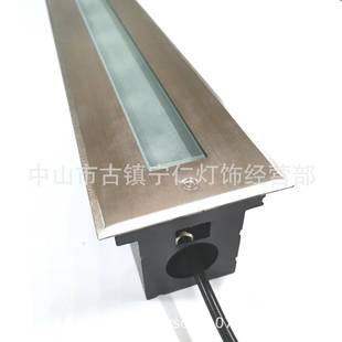 焊杆拉丝磨砂地埋灯 12W18W24W36W条形埋地灯 1000 90mm地埋灯