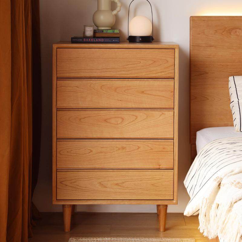 北欧樱桃木五斗柜全实木小户型卧室抽屉储物柜日式原木风客厅边柜,农用物资,其他肥料,淘宝优惠券,粉丝福利购,淘宝优惠卷