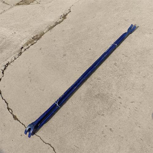 羊角撬棍铁路矿山专用道钉起道轨钢1.5M开口撬棍工地撬杠铁路撬棍