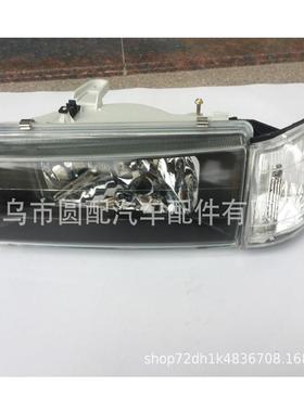 新款适用卡罗拉AE921988-1992汽车头灯配件黑色水晶款前大灯