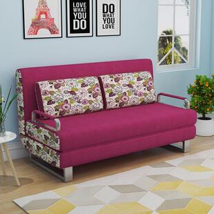 布艺折叠沙发床两用客厅小户型卧室可变床拆洗双人多功能阳台书房