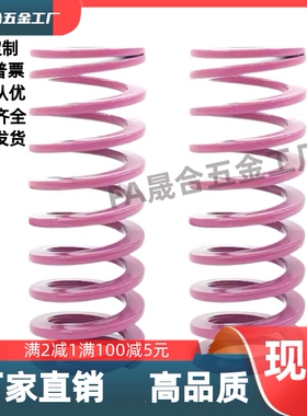 浅紫色合金钢矩形螺弹簧SWC20/22/25-65/70/75/80/90/100/125/150