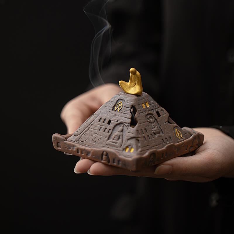 【无相佛】敦煌文创香炉檀香摆香家用环室内中沉式禅意CLP香薰炉