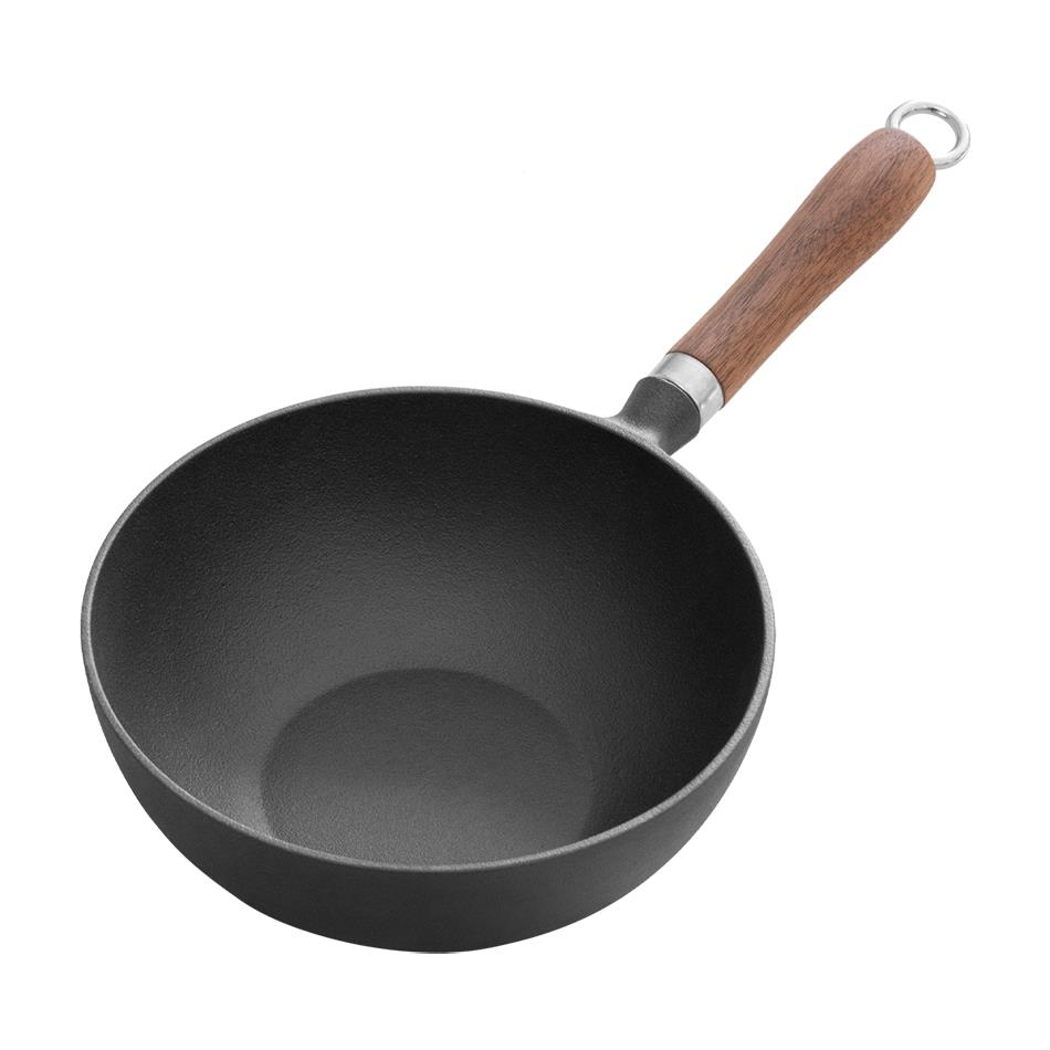 匠炒铸铁锅小铁典匠锅家用无涂层锅平厚底炒菜锅生铁锅典加20cm电