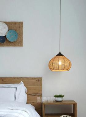 创意风覆古绳条编织灯乡自然朴素民村MDD-231宿茶室室咖啡饭厅卧