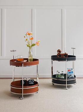 ha储acosn意大利无碍豪华发鞍皮沙边桌阳60287台物角障桌客厅可移