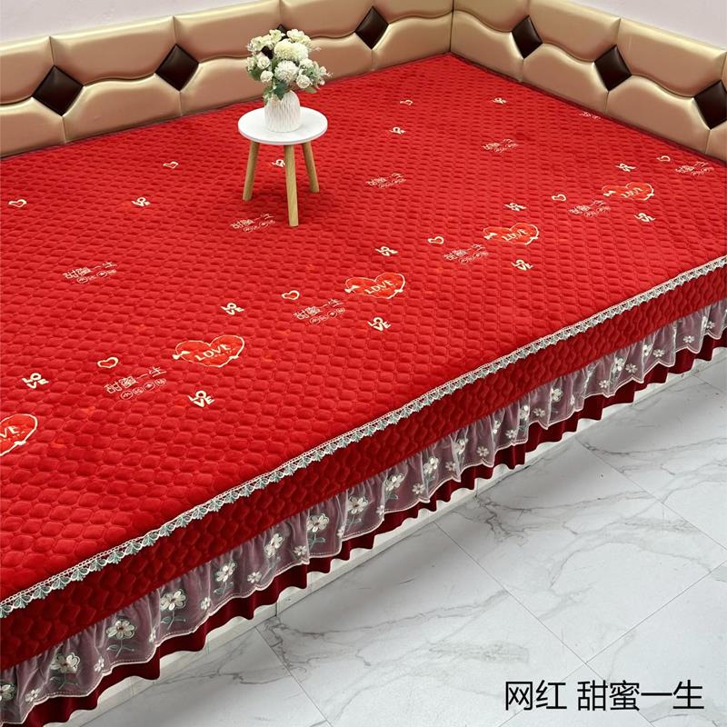 定制榻榻米牛绒季宝宝绒床盖加夹棉床单SLK冬农村土炕大炕厚盖防
