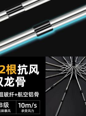 德国全自动向反雨伞加332K07092骨特大男女双人折叠固加号厚抗风