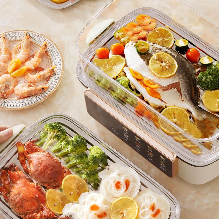 Ner智on蒸da电锅大容量煮一体多功能家用能预约定时蒸保温Neronda