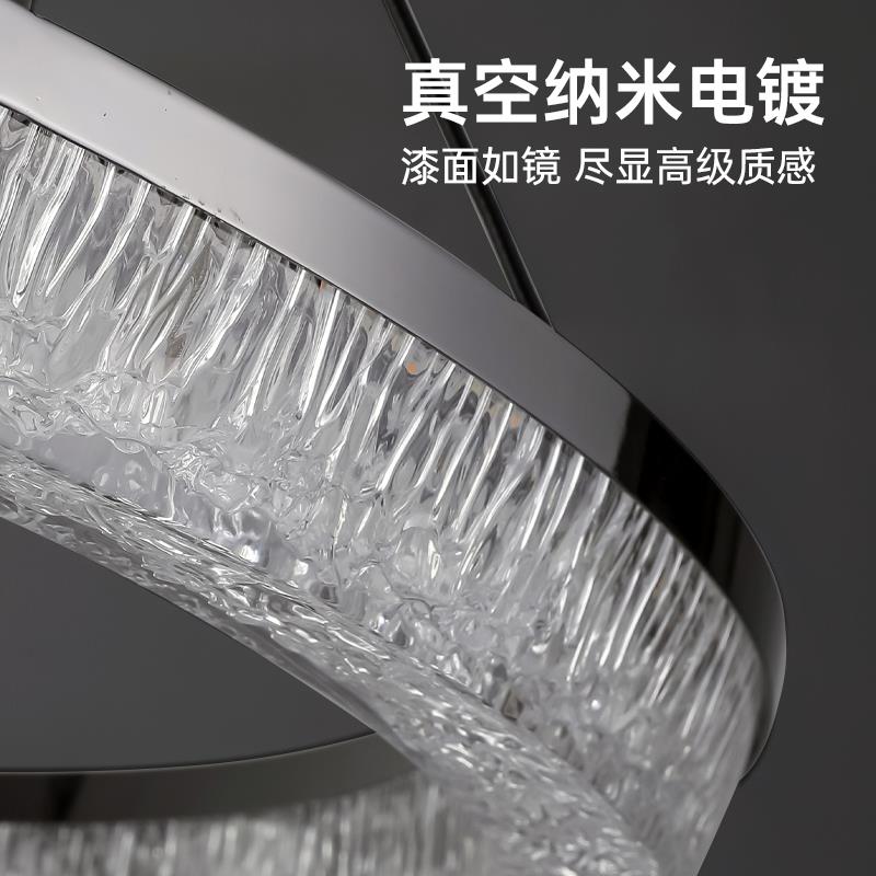 意式轻奢极现简餐厅吊灯高感客大气代简约餐桌8590厅书级房高亮圆