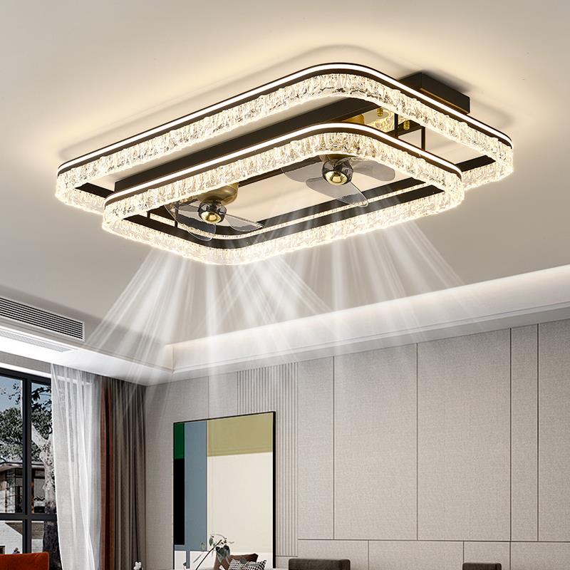 风扇灯吸2款025新客厅主灯式意轻奢一体吊扇灯餐厅卧室套餐顶无品