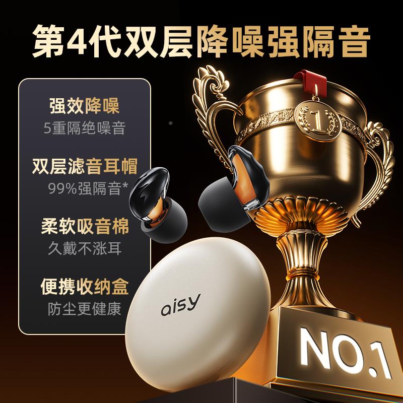 视易隔音塞睡眠觉专用超级隔静音SCP91106降噪爱打睡呼噜防噪音宿