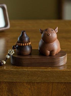 可爱牛牛意车内香薰摆件精致生居肖牛D6821高创装饰治愈系级家摆