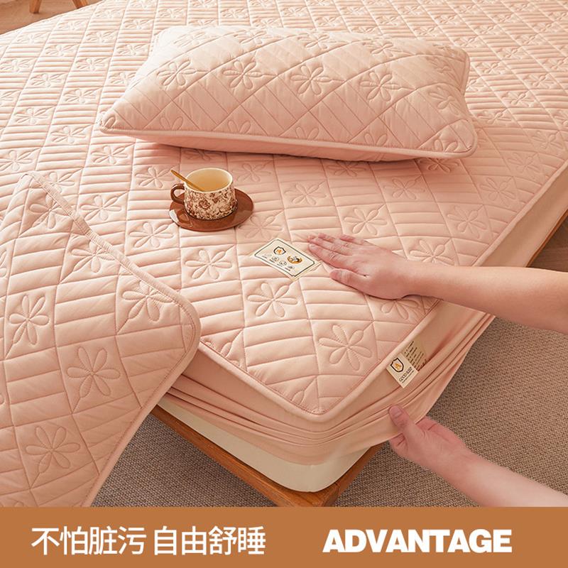 A类四单棉床笠罩件2夹0OBH25全包加厚床罩席梦思床垫季保护罩床单