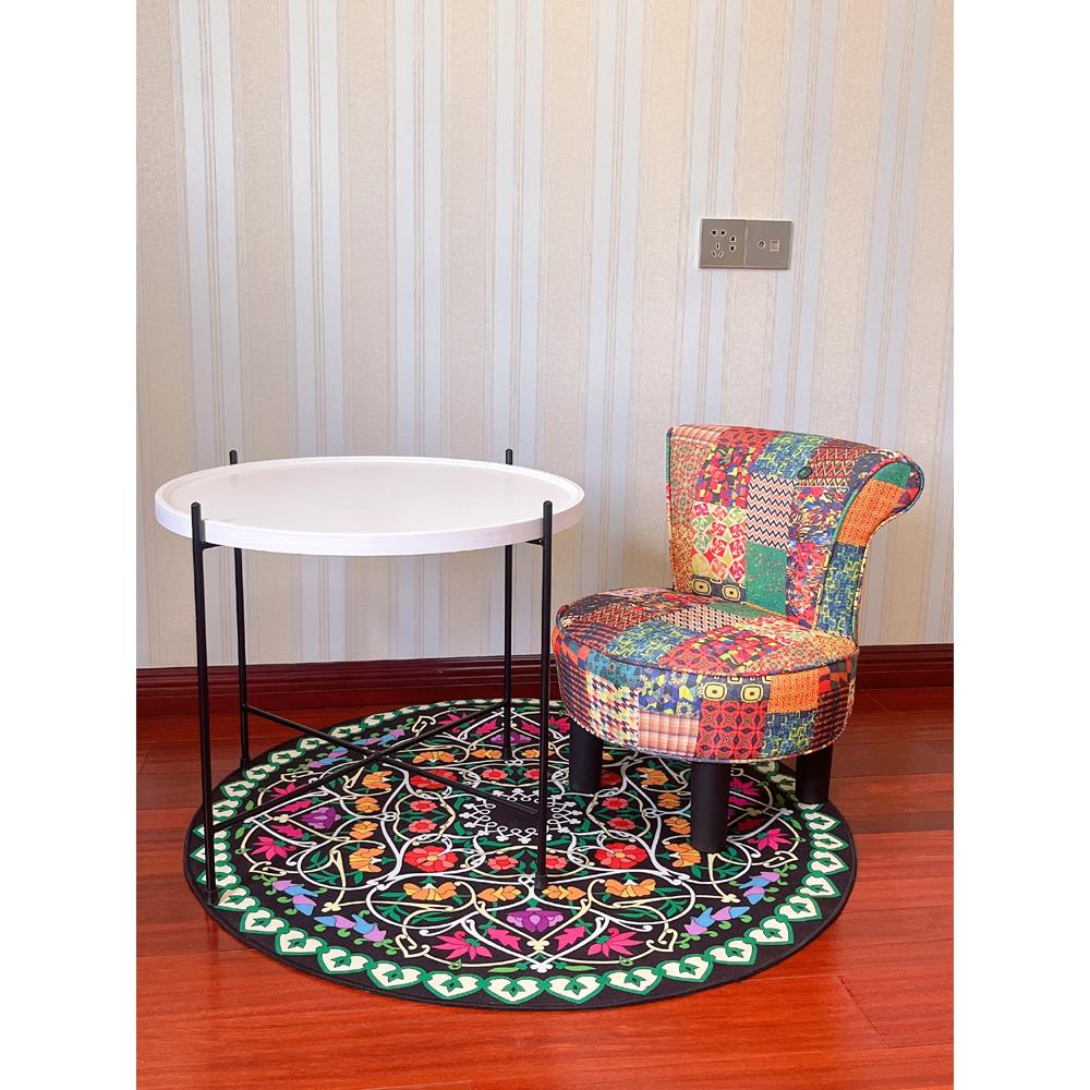 欧式矮凳家用实厅木靠背凳客茶几凳下棋花凳子凳创圆儿童沙发凳意