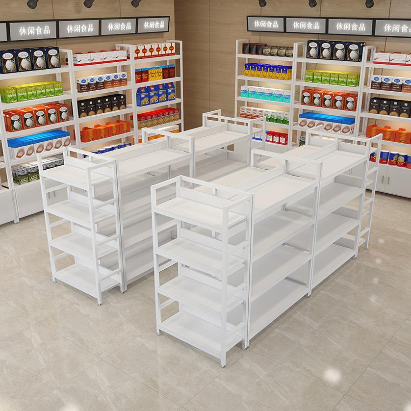 中岛货功53696架置物架多层展示柜多能零食摆便货架超市展利店双