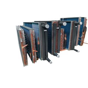 表冷器冷凝器铜管不锈钢换热光箔蒸发散热亲水铝翅片表冷器