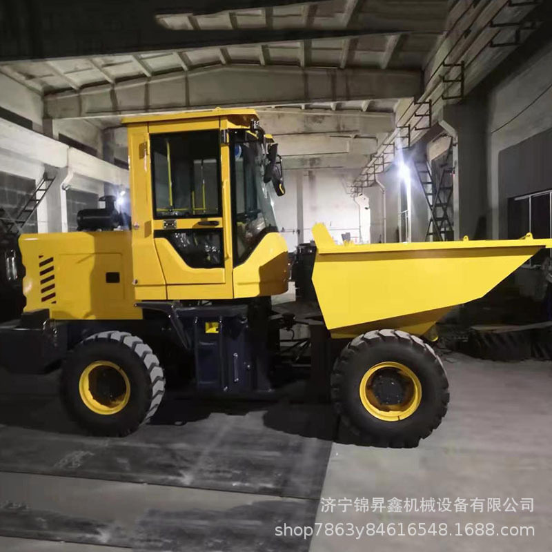 厂家直供四轮柴油翻斗车参数2吨前卸式动力强劲液压自卸蹦蹦车