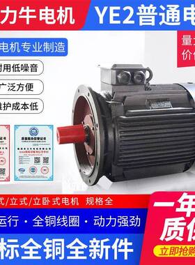 现货供应三相异步电机Y90S-4-1.1KW冷轧钢片纯铜线三相电动机
