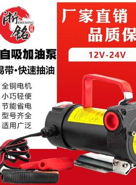 直流抽油泵12v24v220v自吸抽油泵柴油泵电瓶太阳能油泵