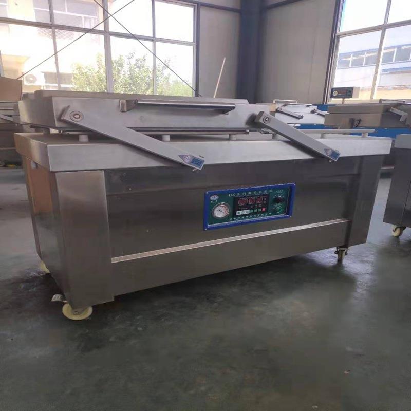 供应大米真空封口机五谷杂粮双室抽真空包装机不锈钢熟食打包机