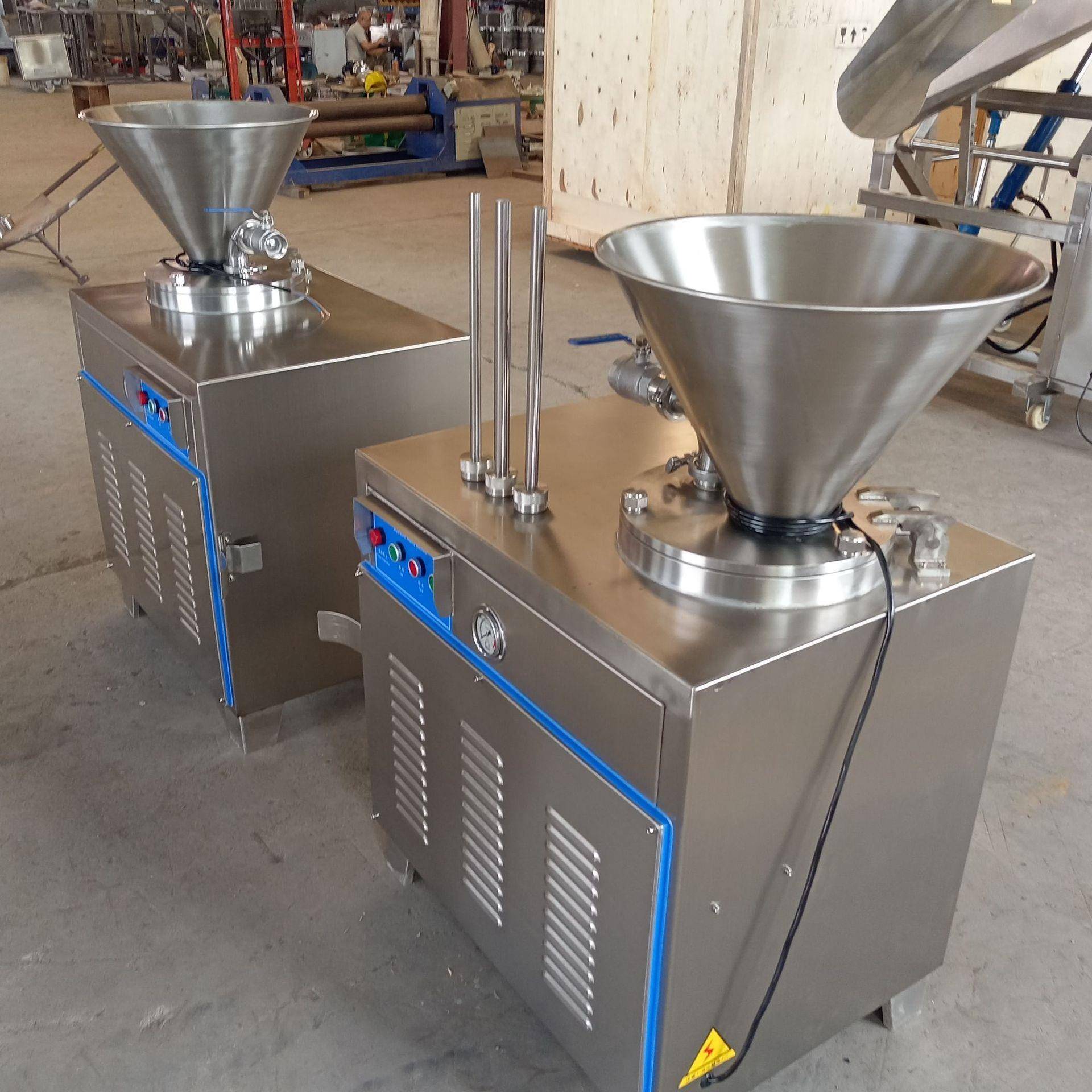 商用淀粉肠香肠加工设备全自动液压灌肠机灌肠扎线一体机厂家