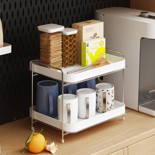 办面公室杯水杯无品牌/架子放茶杯子收纳物架家用双层带沥水托置