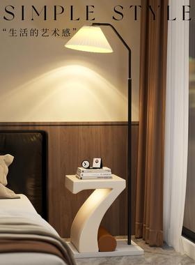 中古风号艺BJK2476K落地灯卧床头柜一体术台灯客厅沙7发旁边高级