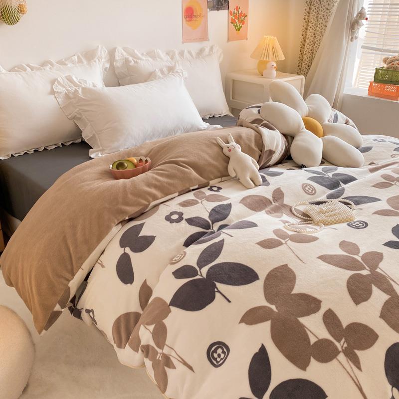 定做制牛奶绒被套被罩150*180*c2020*21订5*2GBI20*230*250/48×2