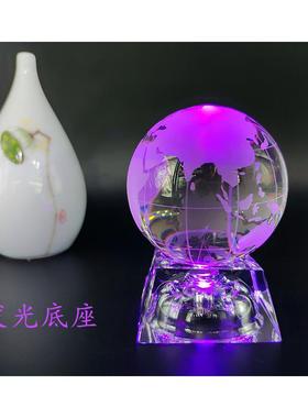 饰水晶D0001地球仪家居工厅艺品客办公室书桌装品杯奖牌配件奖送