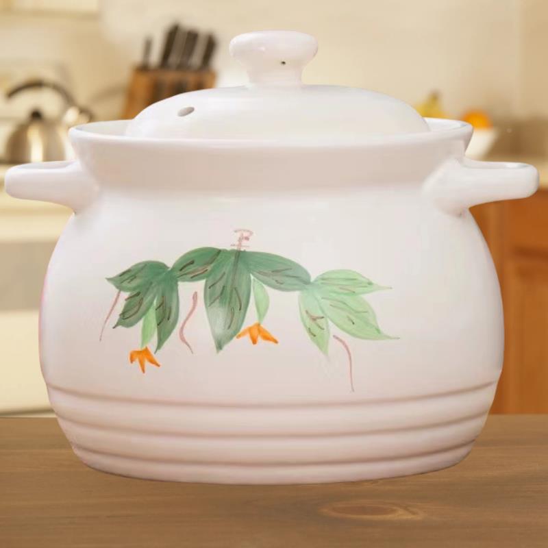 金华瓷陶瓷砂炖锅汤锅明火锅耐高温燃锂气家用大容量IHO汤锅粥商