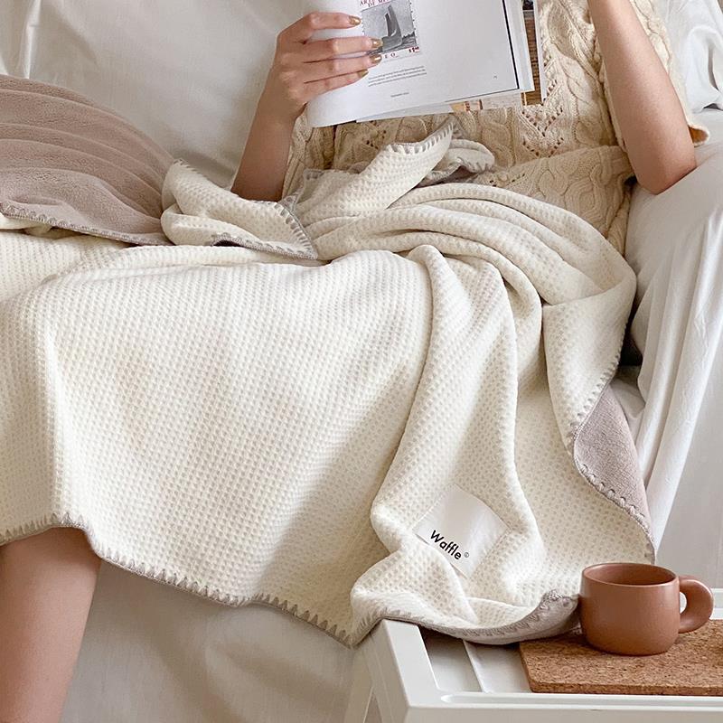 ins华OPM夫格毛毯沙发毯子毯空调毯冬季薄款子被毛巾睡办公室午盖