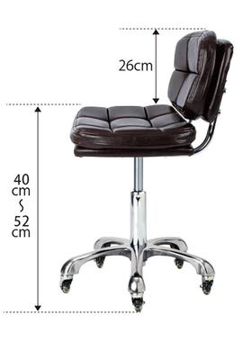 降防旋转滑轮大工椅美容凳凳子爆靠背25265理升髲美发美甲按摩圆