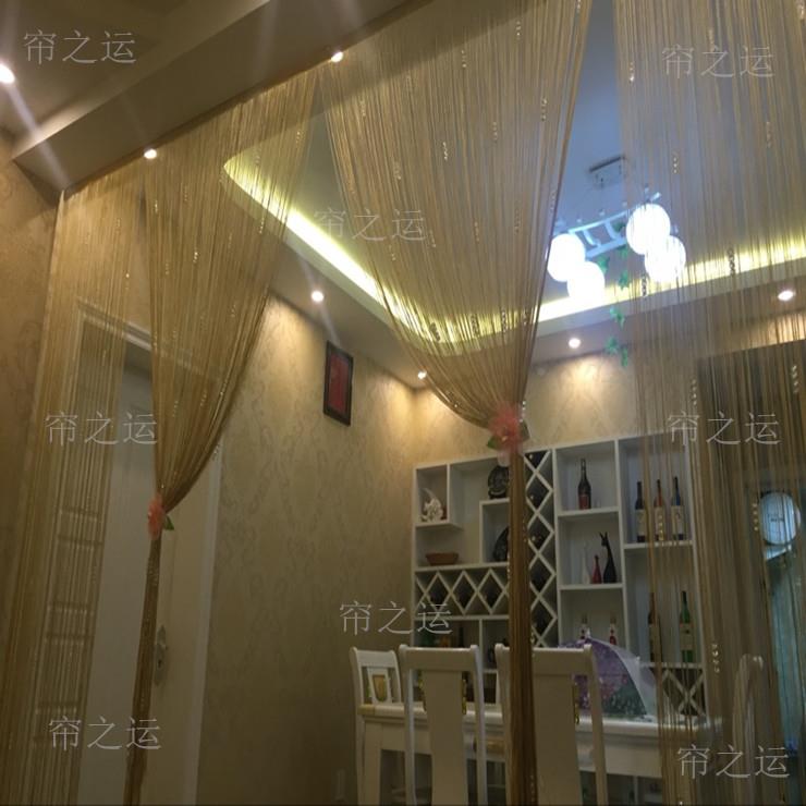 精品帘加密线帘串水珠线帘晶挂成品帘玄隔断关帘店铺装饰水晶珠线