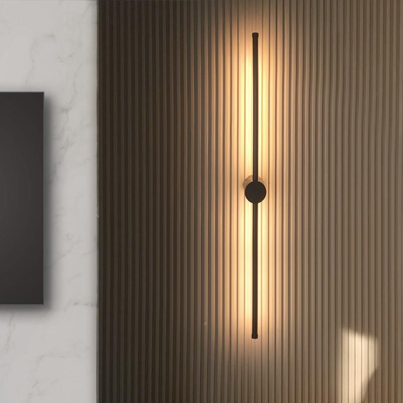 全铜现代极简长条壁灯墙免布 线线充电款高轻DM-B1034奢客厅电视