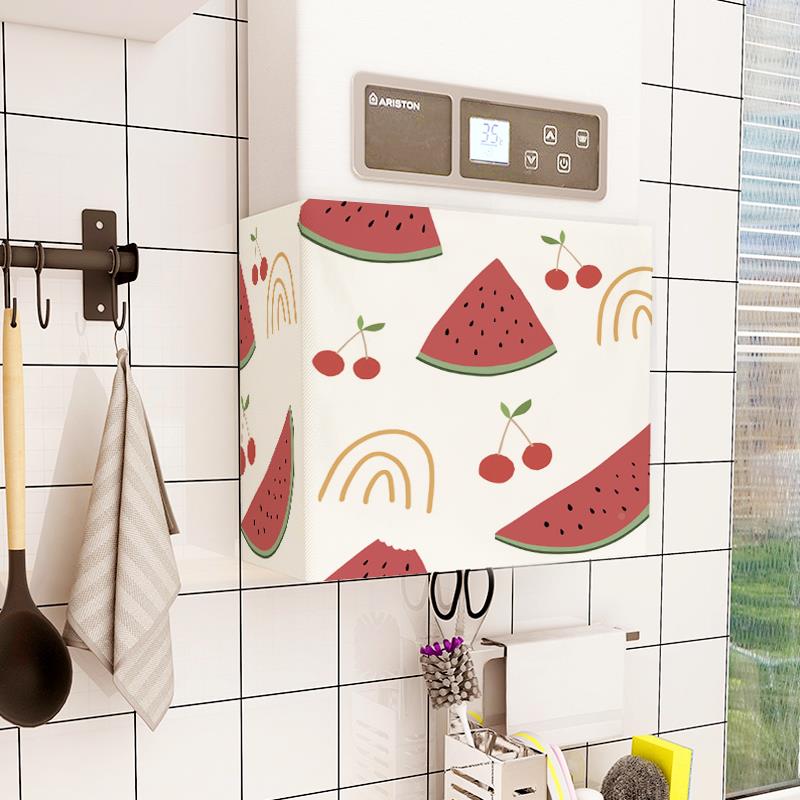 燃气热阳NIO水器丑遮挡帘厨橱柜遮帘台防晒遮挡布魔术贴免打房孔